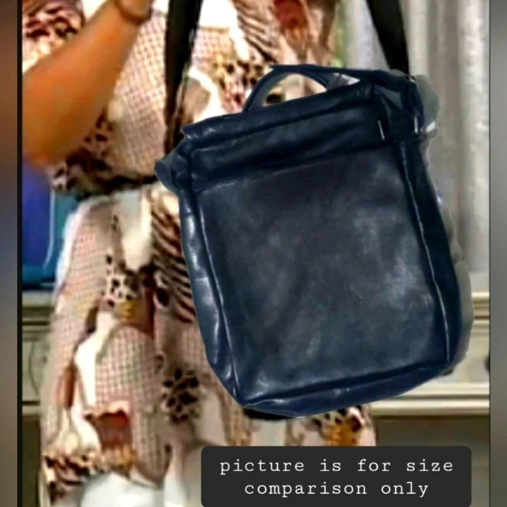 Sheepskin Leather Crossbody Messenger Bag Large